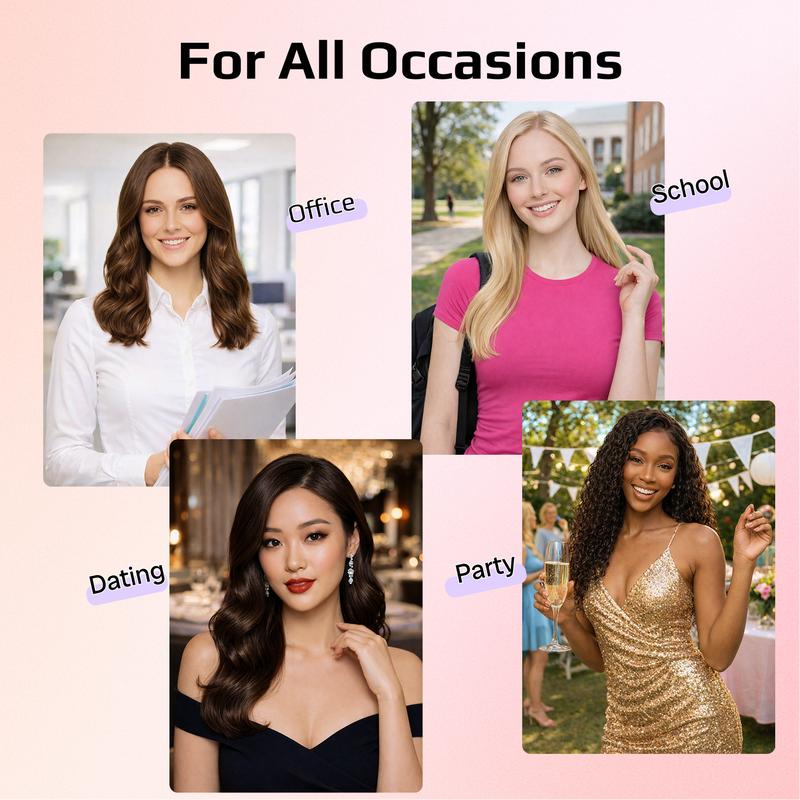 5‑in‑1 Curling Wand Set with Thermal Brush, Interchangeable Ceramic Curling Barrels 0.5” 1” 1.25”, Tapered & Bubble Curling Wand, Instant Heat Curling Iron, Blowout Brush Styling Tool for Loose Waves, Tight Curls, Volume, Bangs, Rose Gold