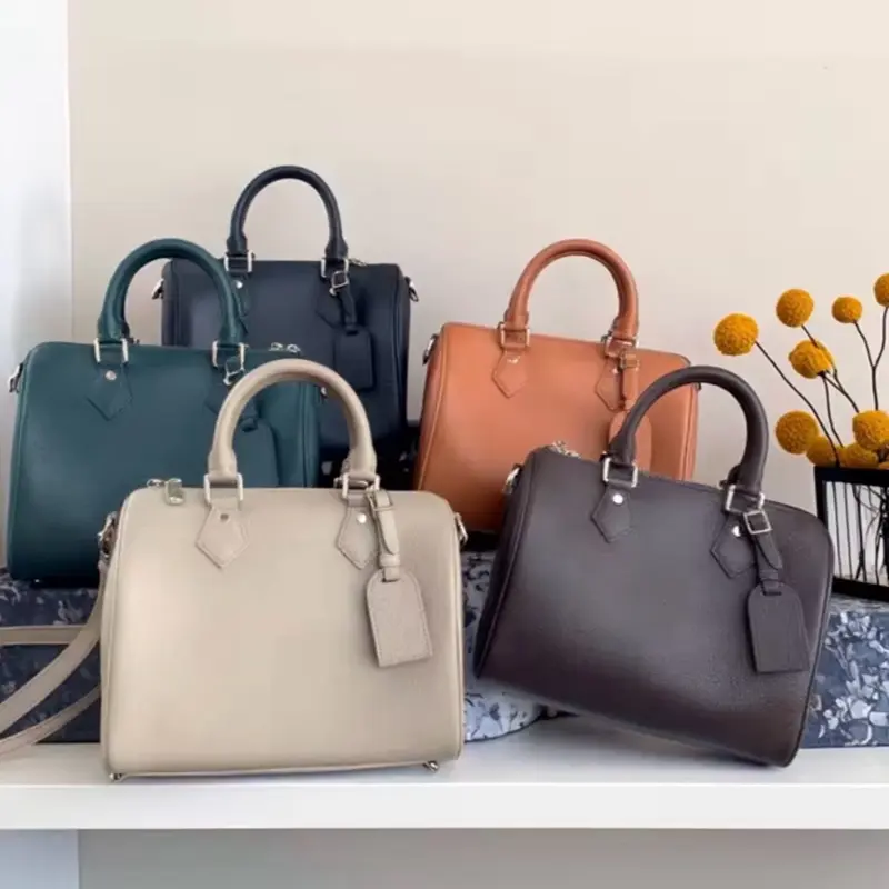 OC Leather Barrel Bag - Elegant Design with Multiple Colors Available