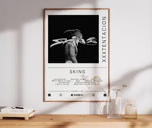 xxxTentacion Poster | Skins Poster | Album Poster Prints | Wall Decor Posters | Album Cover Gift | Rap Music Poster