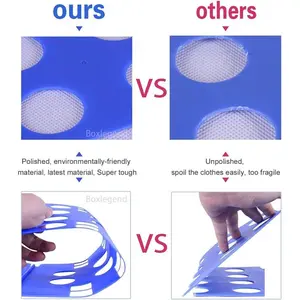 t Shirt Folder Clothes Folding Board Plastic Laundry Folder Home Storage Tool for Adults and Children, Blue