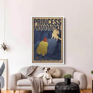 Princess Mononoke Poster Print, Studio Ghibli Poster Wall Art, Japanese Anime Art, Anime Fan Gift, Studio Ghibli Poster, Anime Poster