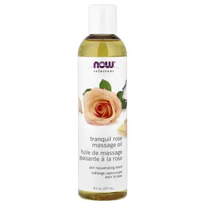 NOW Foods Solutions, Tranquil Rose Massage Oil, 8 fl oz (237 ml)