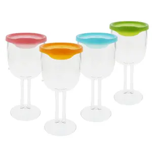 Reusable Wine Glass with a Lid | 4 Pack
