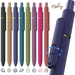 Hiacry 8 Pack Colorful Gel Ink Pens，Quick-Dry 0.7mm Fine Point Fidget Pens for Smooth Writing, Journaling & Drawing, Aesthetic Vintage Color Pens for Women, School & Office Supplies (Vintage Colors)