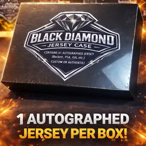Black Diamond Jersey Case - 1 Autographed Jersey, Custom Autographed and Authenticated Jersey