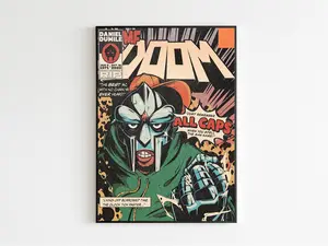 MF Doom Vintage Poster, Home Living Decor, Gift Poster Art Print Artwork Decoration Ornaments Wall Artistic Room Photo