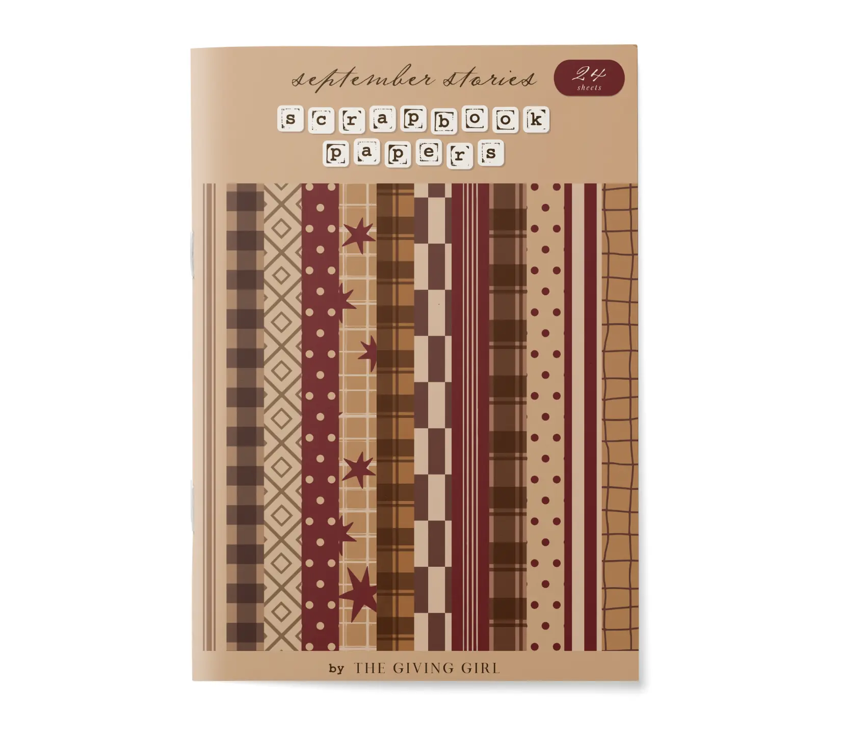 September Stories • Scrapbook Paper Booklet