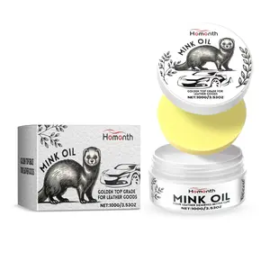 Homonth Automotive Leather Care Cleaning Cream, Automotive Interior Seat Decontamination Bright Maintenance Care Cream Household