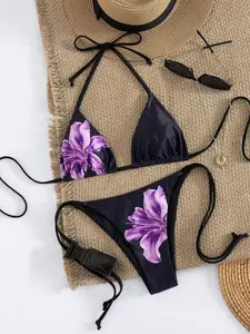 MINSARA Cottagecore Beach Outfit Combo Four Item Swimwear And Cover Up Coastal Summer Travel