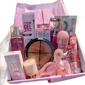 That Girl Glam Box - Complete Makeup Kit with Yara She & More Beauty Products for a Soft Effortless Glow Up Gift Ready Aesthetic Pink Packaging - Gloss