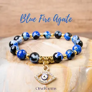 Evil Eye Protection Bracelet Collection — Natural Stones for Luck & Balance | Perfect for Women, Men & Empaths Trendy Jewellery Accessories Trendy Stack Bangle Summer Dainty Jewelry Witchy Jewelry