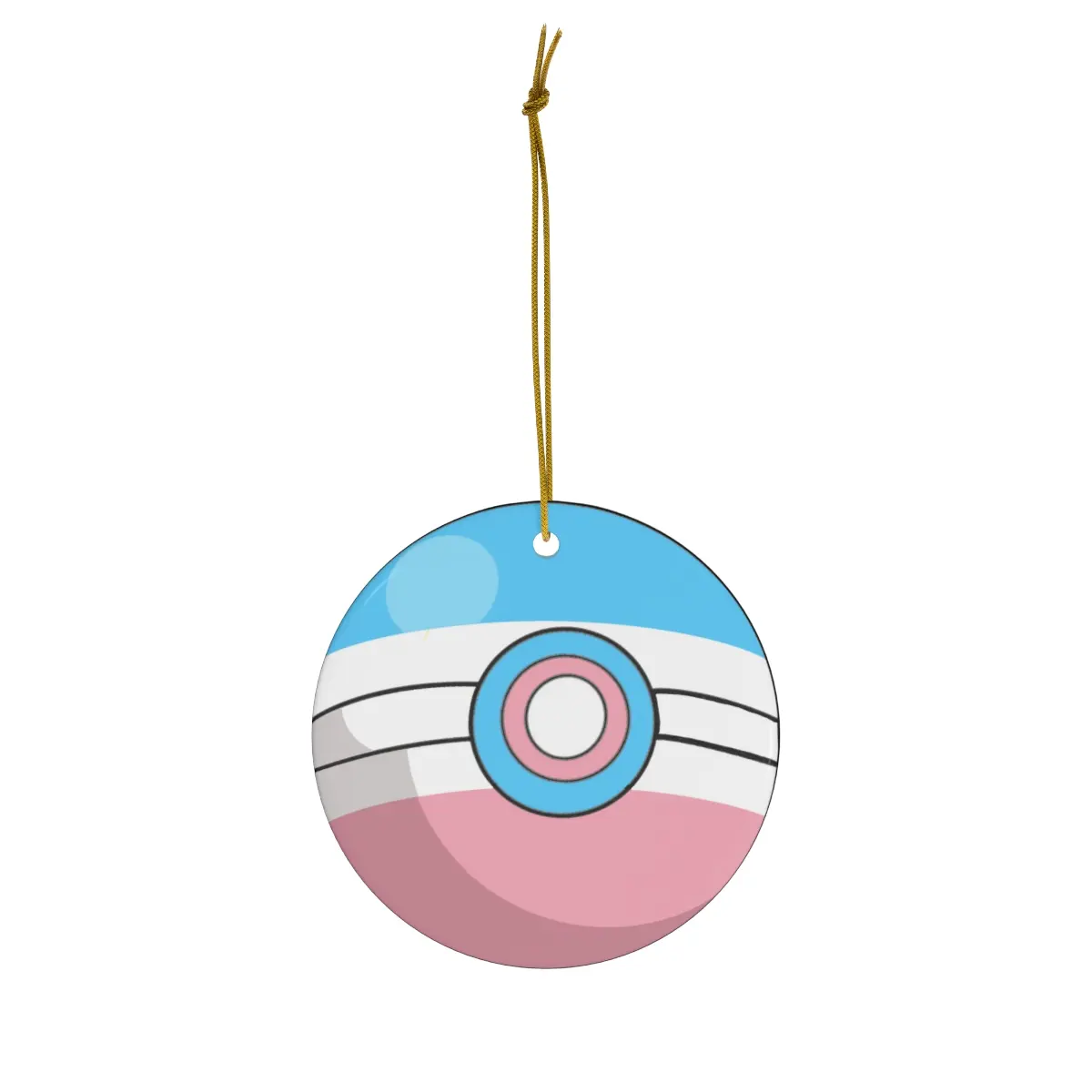 Poke-Ball Trans Ceramic Ornament - Perfect Holiday Decor