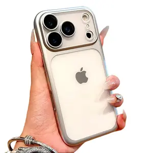 Luxury Soft Matte Colorful Available in Four Colors Phone Case for iPhone 11 12 13 14 15 16 17 Pro Max Plus Air Electroplating Silicone Bumper Back Cases Cover  Protective Drop-proof Retro Stylish Gift