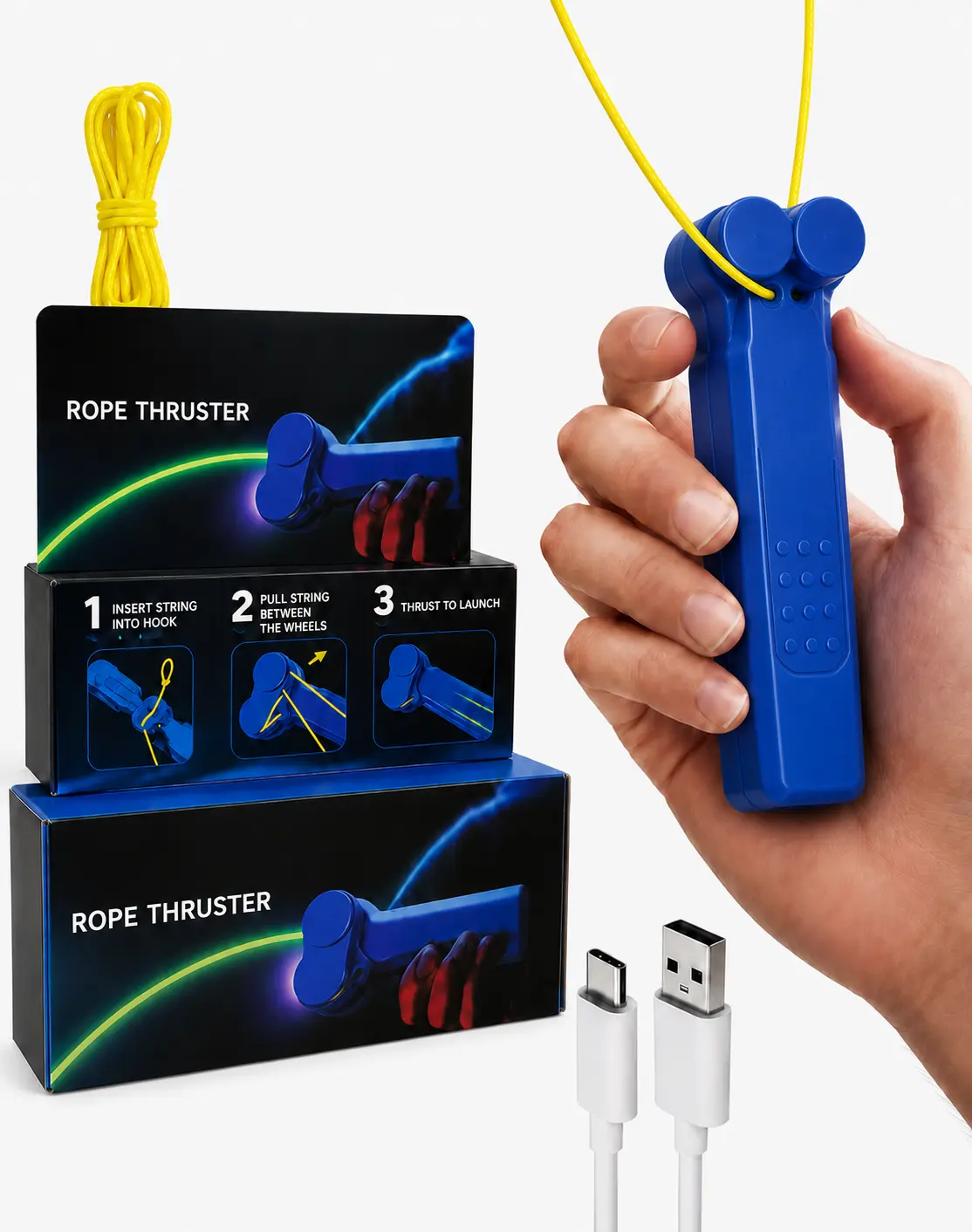Handheld Light-Up String Game for Kids Ages 8+, Glow Loop Challenge Toy, Random Color Party Favor for Backyard FunHalloween Christmas Gift for Kids