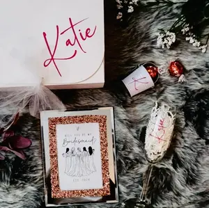 Bridesmaids Proposal Custom Gift Bundle with Box, Bridesmaids gift box, will you be my bridesmaid proposal, bridesmaids gift, maid of honor proposal box, tie the knot with me gift, bridesmaids, maid of honor presents, brides squad presents, entourage gift