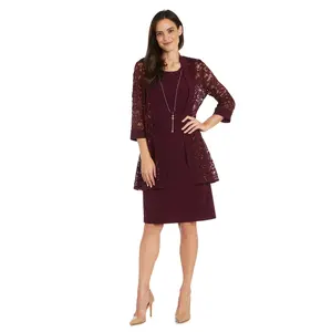 R&M Richards 1160 Short Mother of the Bride Sequin Jacket Dress