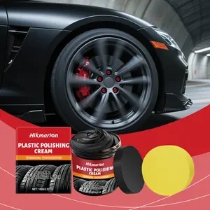 Plastic polishing paste: Car plastic parts, tires, cleaning, maintenance, restoration, and polishing paste.