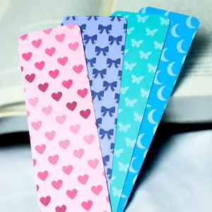 Patterned Bookmarks - Set of Double-Sided Bookmarks with Rounded Corners