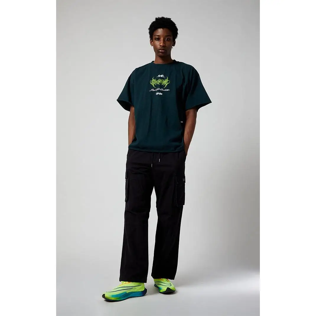 Pacsun Men's Black Ripstop Baggy Cargo Pants