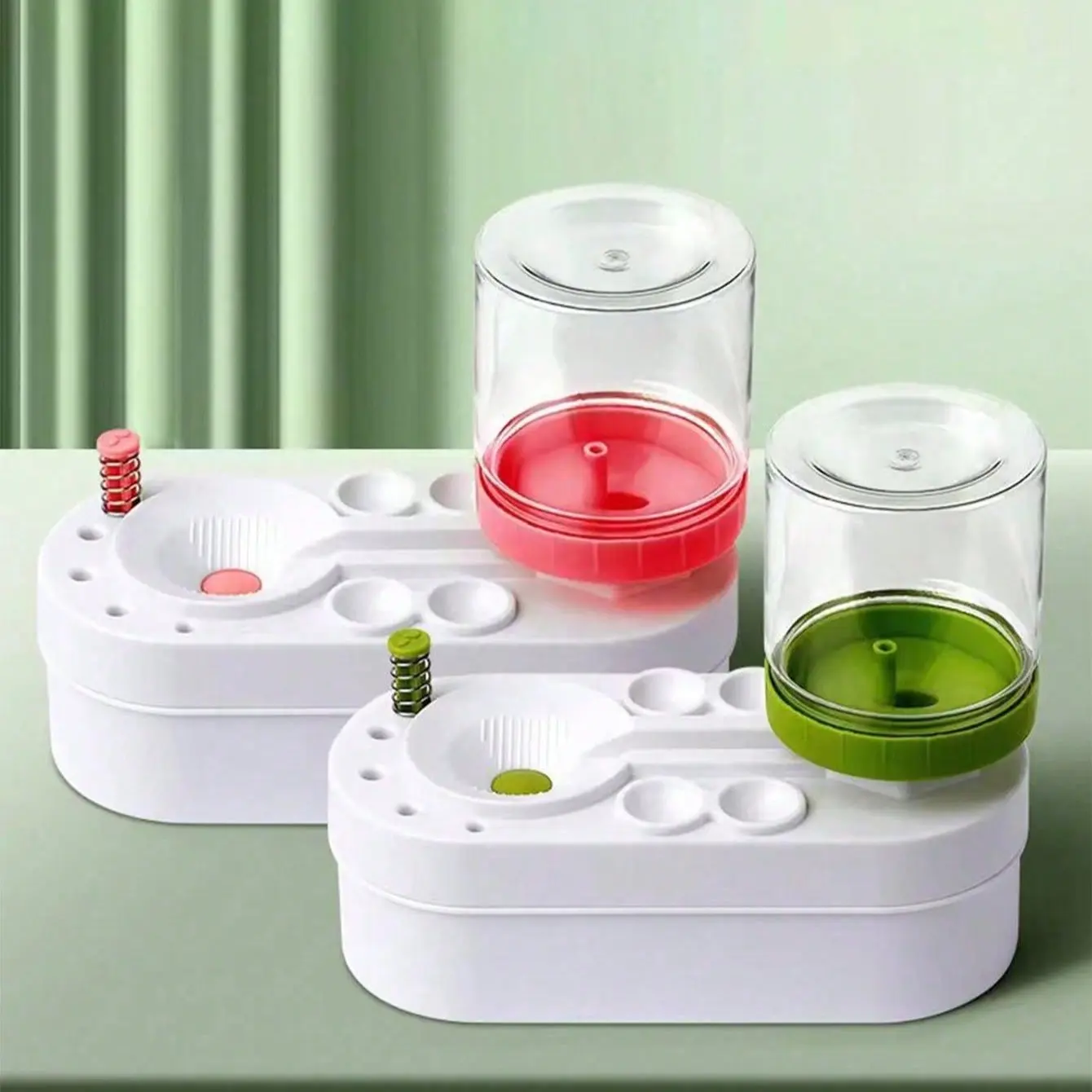 Compact Automatic Brush Cleaning System, Touch-Sensitive Water Circulation, Portable Design for Artists, Ideal for Watercolor and Acrylic Paints, Travel Painting Supplies