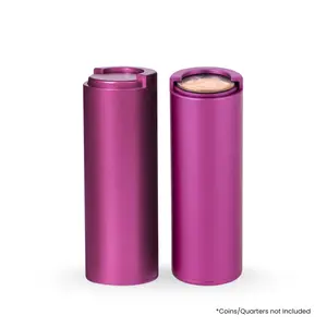 BCB Coin Holder – Coin Tube Holds 40 Plus Coins Quarter or Dollar Dispensers | Aluminum