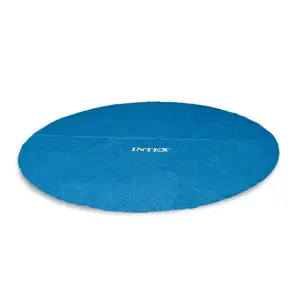 Intex Round Easy Set Blue Solar Cover for Swimming Pools, Pool Cover Only