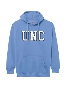 UNC Letters Adult Hoodie Sweatshirt in Carolina Blue