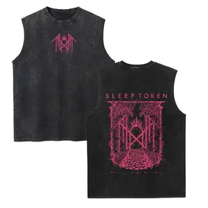 Casual Vintage Washed Vest