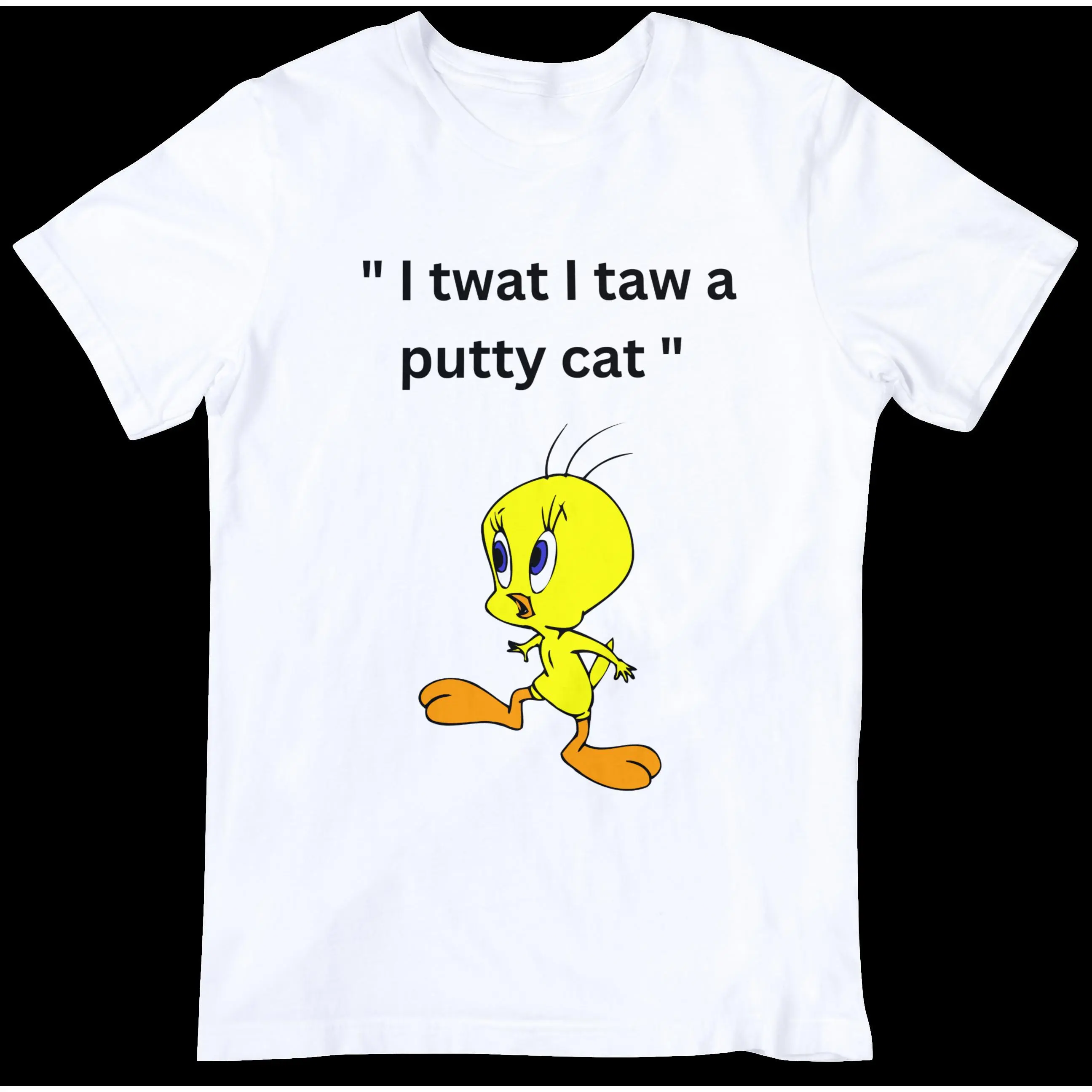 Tweety Bird t-shirt. Short sleeve gender neutral. Personalization is available.
