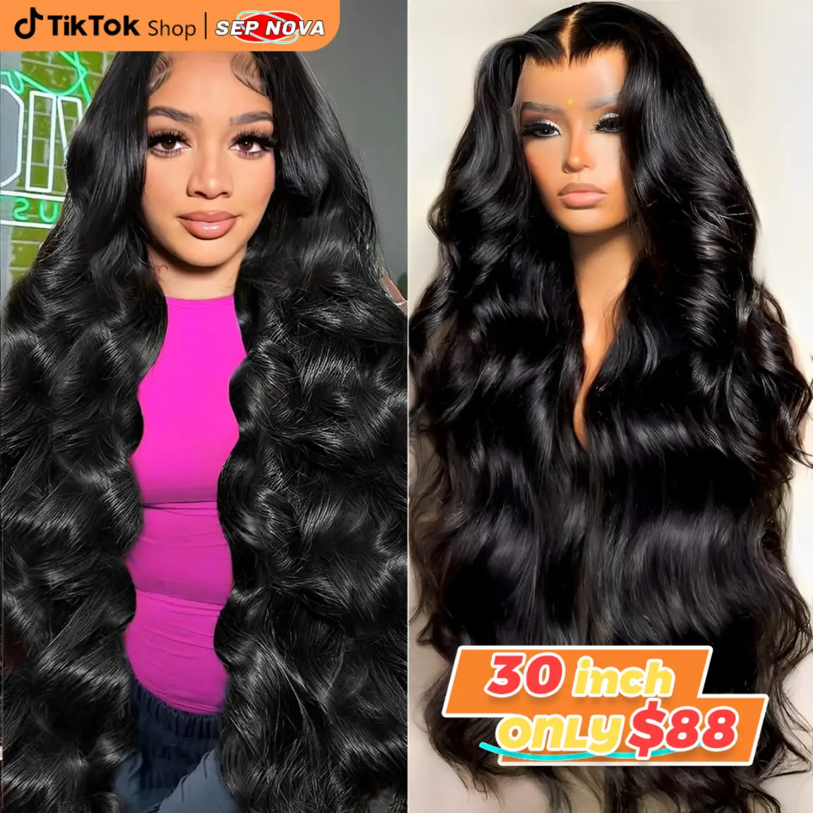 [30 inch Only $91] 13x6 Lace Front Hair Wigs Human Hair Body Wave Brazilian Lace Front Wig For Women 13x6 Lace Frontal Wigs Human Hair Pre Plucked #No