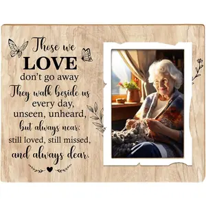Memorial Picture Frame,Remembrance Picture Frame or Memorial Gift,Gifts for Loss of Loved One,Grandmother,Grandfather, Grandparents,Fits 4 x 6 In Photo