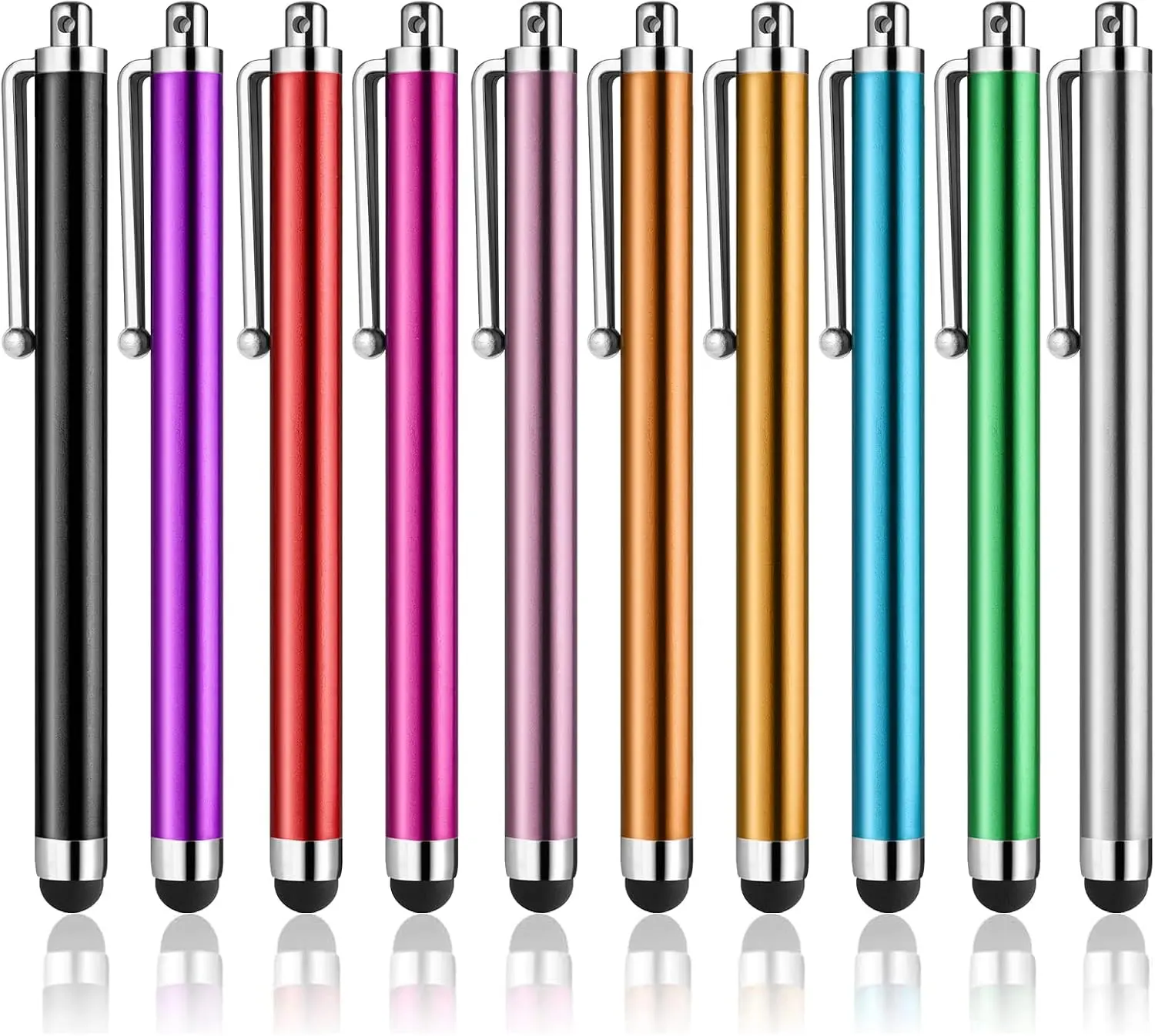 AGREJO High Precision Stylus Pens for Capacitive Touch Screens - 10-Pack Universal Tablet & Computer Accessories for iPad, iPhone, Samsung Galaxy Devices
