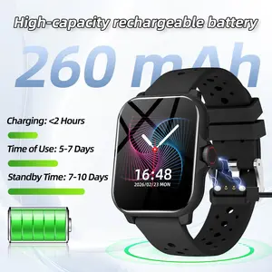 SIMSONLAB 1.83-Inch Smartwatch with Wireless Calling, Message Notifications, Multi-Sport Modes, Music Control, Customizable Watch Face, Pedometer, 260mAh Battery Life, Voice Assistant, Weather, Calculator - Suitable for Men and Women, Perfect Holiday Gift