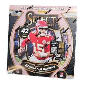 2025 Panini Select Football NFL Mega Box Red & Black Prizm Shock