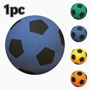 1PC Silent Foam Soccer Ball | Soft High-Rebound PU | Quiet Indoor Training Ball | No-Noise Play for Home/Office | Vibrant Colors | Ideal Gift for Family, Friends & Sports Fans | Perfect for Holidays, Parties & Daily Activities