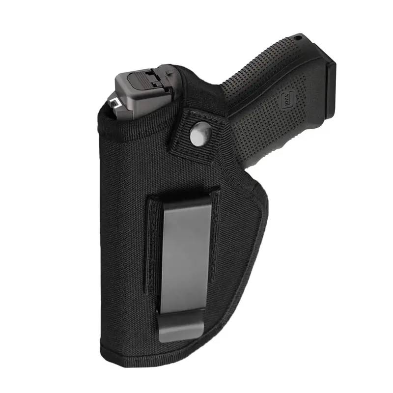 Adult Ambidextrous Concealment Handgun Holster - Fits 9mm, .380 Caliber, 23,26,27,42 & Similar Guns, Secure Fit, IWB/OWB Belt Clip, Inside or Outside Waistband Carry, Hand Draw for Hunting