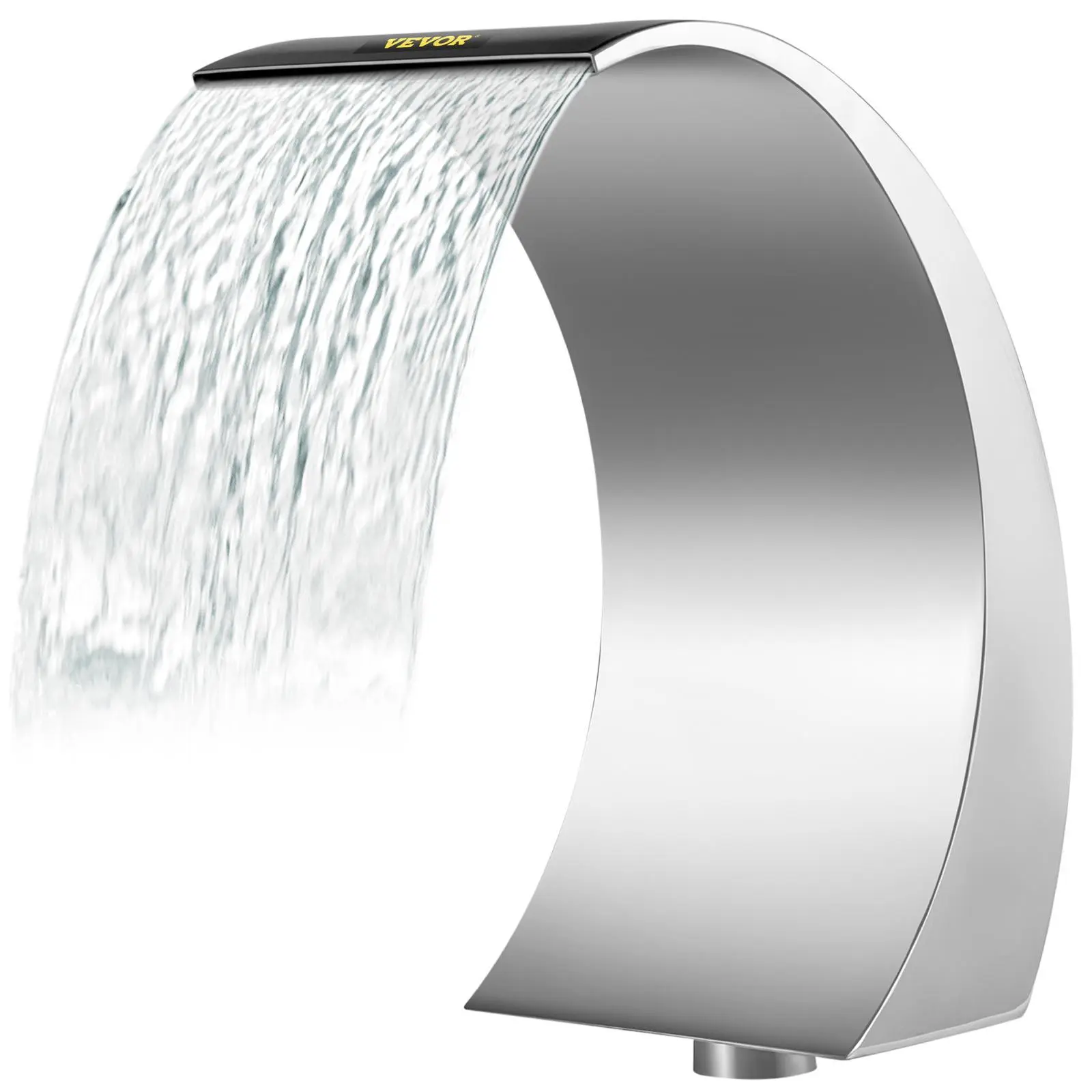 【SummerFinds】VEVOR Stainless Steel Pool Fountain 17.7 x 11.8 x 23.6 inches Pool Fountain Silver Pool Fountains for In Ground Pools Garden Outdoor Waterfalls Sheer Descent Pond Water Feature