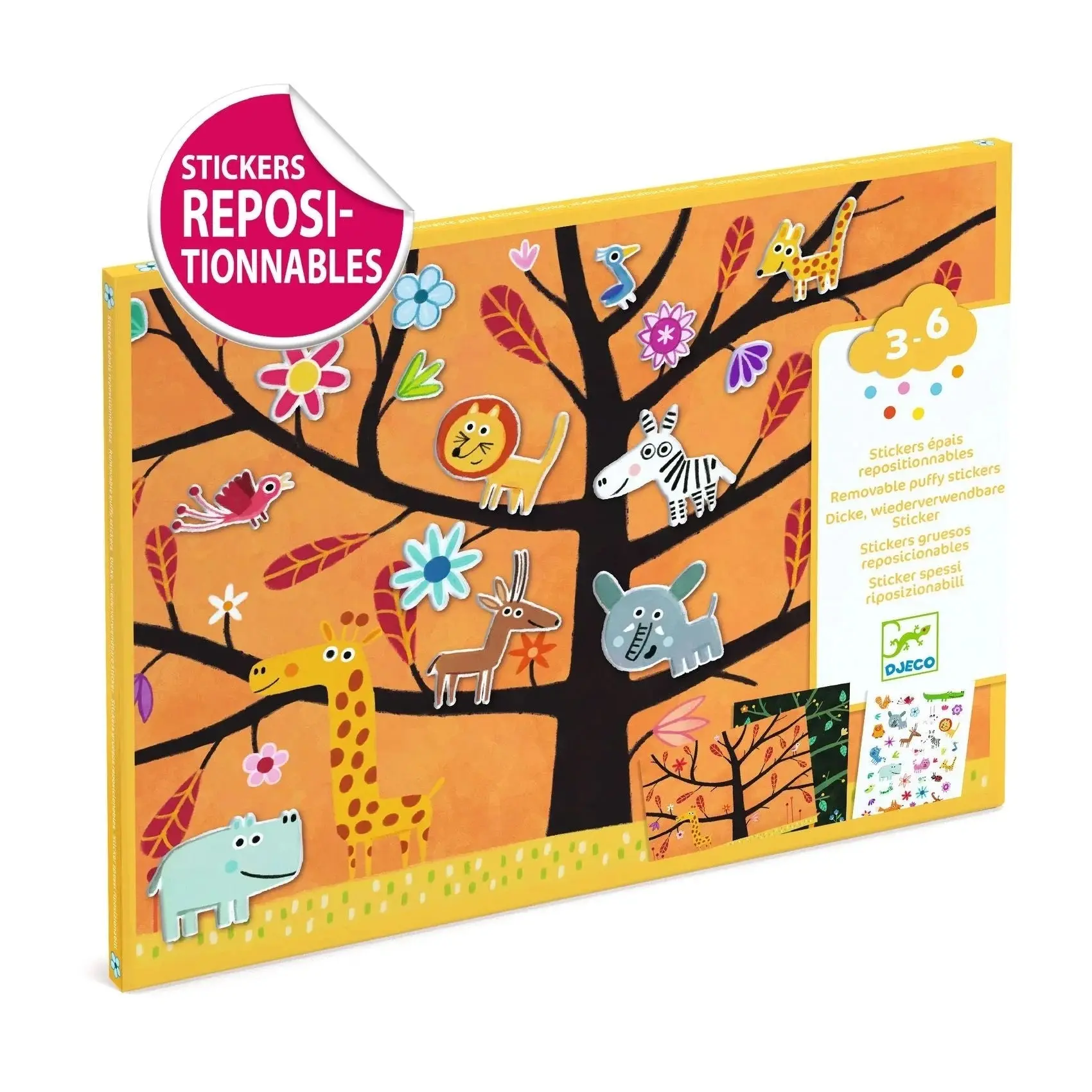 Djeco Off-Ground Tag Repositionable Stickers