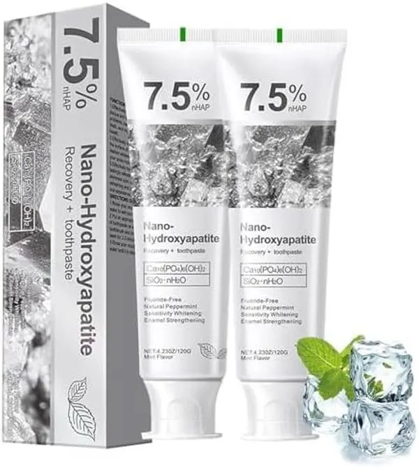 7.5% Hydroxyapatite Toothpaste, 7.5% Hydroxyapatite Toothpaste for Advanced Enamel Protection, Appropriate for Sensitive Teeth, Gentle and Effective Formula