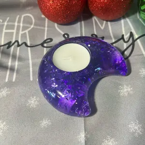 Purple Moon Candle Holder - Perfect for Home Decor
