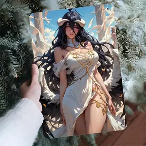 Albedo Overlord Anime Iron Wall Art - Frameless Long Strip Painting for Home Decor, Living Room, Bedroom, Office, Hotel, Bar - Perfect Gift for Anime Lovers, High-Quality Iron Material, Easy to Hang, Vibrant Colors, Detailed Artwork, Kawaii Room Decor