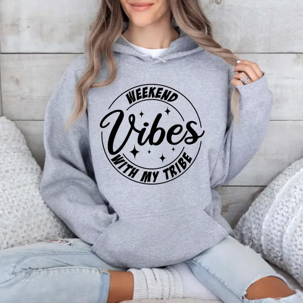 Weekend Vibes With My Tribe, Girls Trip hoodie, Girls Vacation hoodie , Girls Weekend Trip, Vacationhoodie  Vacay Mode hoodie, Family Vacay Mode