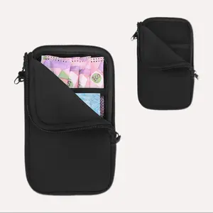 Women's Portable Period Bag, Chlorinated Rubber Sanitary Napkin Storage Pouch, Zippered Small Bag for Women, Ideal for Daily Use, Travel Storage, Space Saving Organizer, Travel Accessories, Travel Essentials