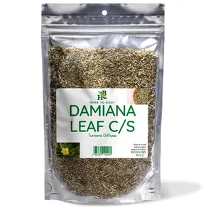 Herb To Body Damiana Leaf C/S | Cut & Sifted | Turnera Diffusa | Wildcrafted | 4oz Tea Beverage Natural Herbal