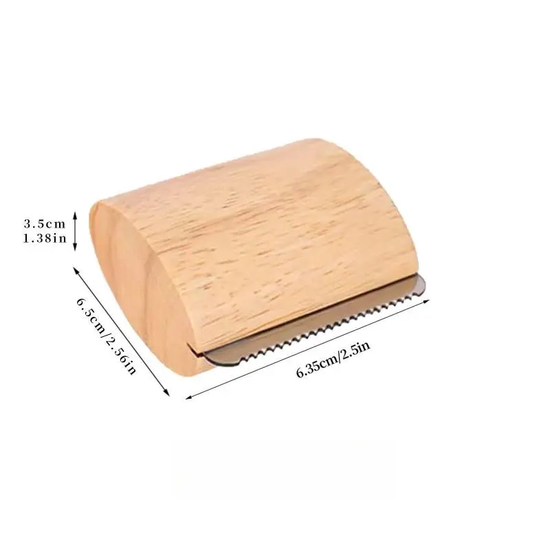 Wooden Pet Hair Removal Scraper Comb - Mess-Free, Coarse-Toothed, Non-Scratching Deshedding Tools for Cats and Dogs, Pet Grooming Accessory, Mess-Free Shedding Tools, Coarse-Toothed Shedding Tools