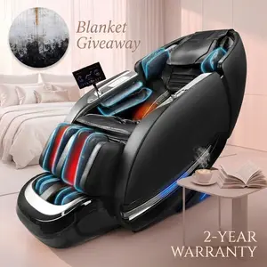Massage Chair BV-2 Full-Body 2026 Zero Gravity SL-Track Shiatsu Recliner with 12 Auto Modes Foot Rollers Waist Calf Heating Thai Yoga Stretch AI Control Body Scan