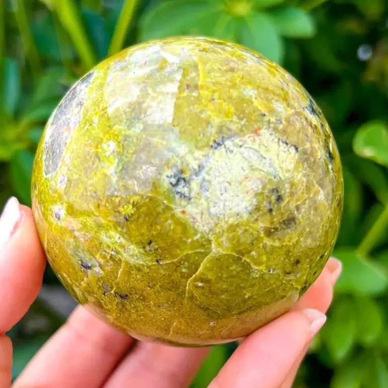 Green Opal Sphere from Madagascar
