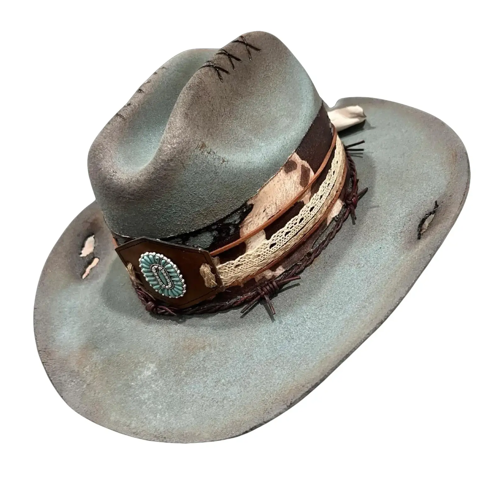 Buck~A~Roo -Custom cowboy style wool hat.