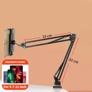 Tablet Holder for Bed with 90Cm Metal Arm 360° Rotating Bed Tablet Mount Stand for Ipad Stand 4.5~11 Inch Phone Tablet Bracket VUUV