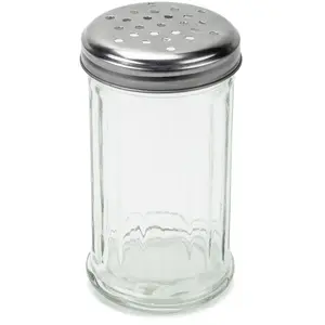 212 MAIN 12oz Metal Lid Glass Pepper & Seasoning Shaker for Dog & Cat Feeding Supplies